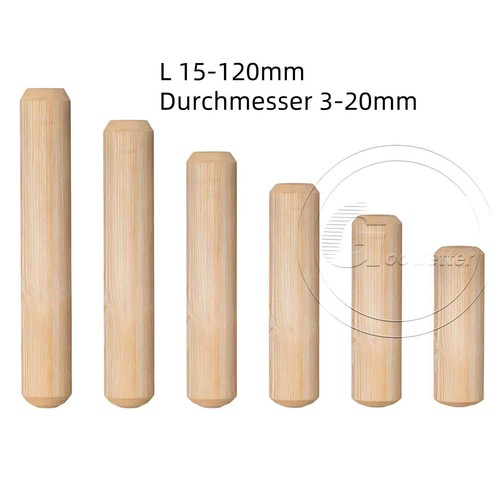Holzdübel 20mm länge - Ø, 3-20mm