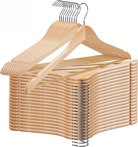 Kleiderbügel holz 20er set - kleiderbügel,